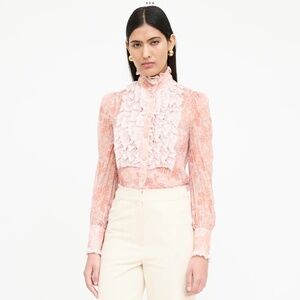 NWT Zimmermann Kaleidoscope lace yoke blouse top PRICE FIRM